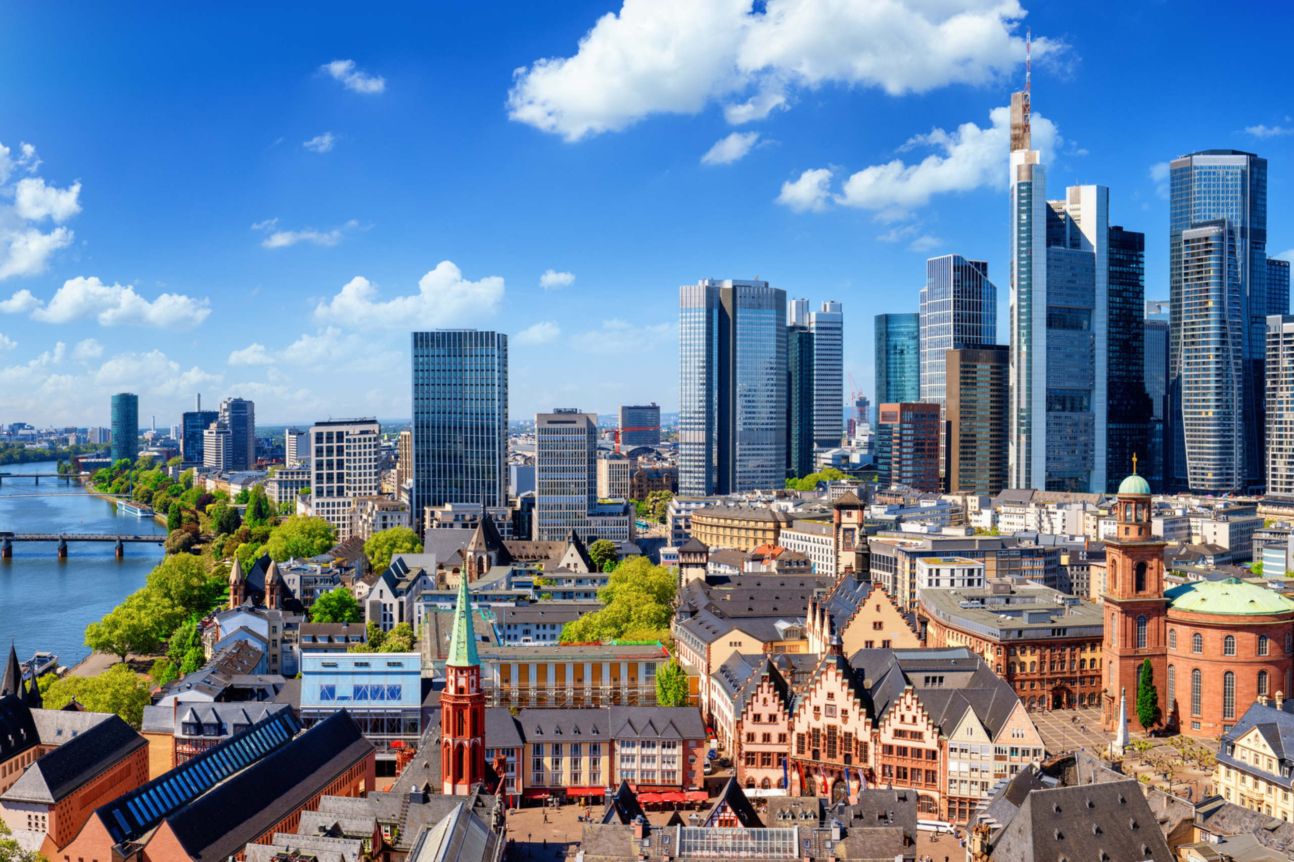 Skyscrapers in a German city