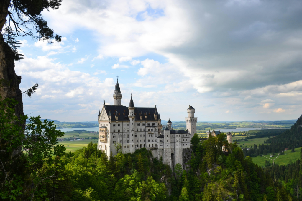Historical German castle on a hill