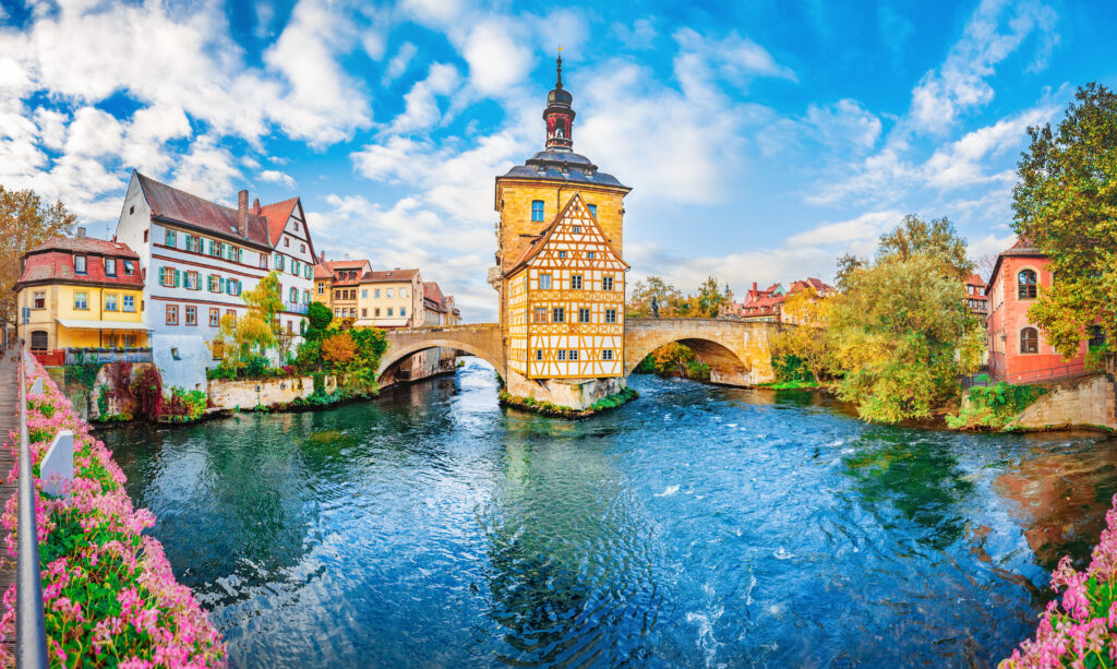 Old town Bamberg in Bavaria, Germany.